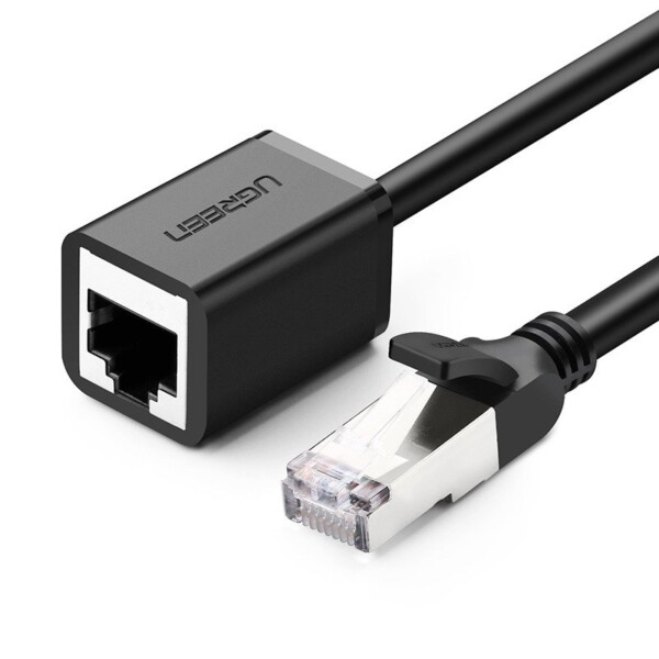 UGREEN Cat 6 FTP Ethernet RJ45 Extension Male/Female PatchCords with Shielding 3m (black)