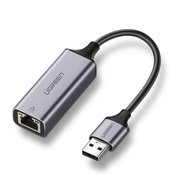 Externí adaptér UGREEN Gigabit Ethernet USB 3.0 (šedý)