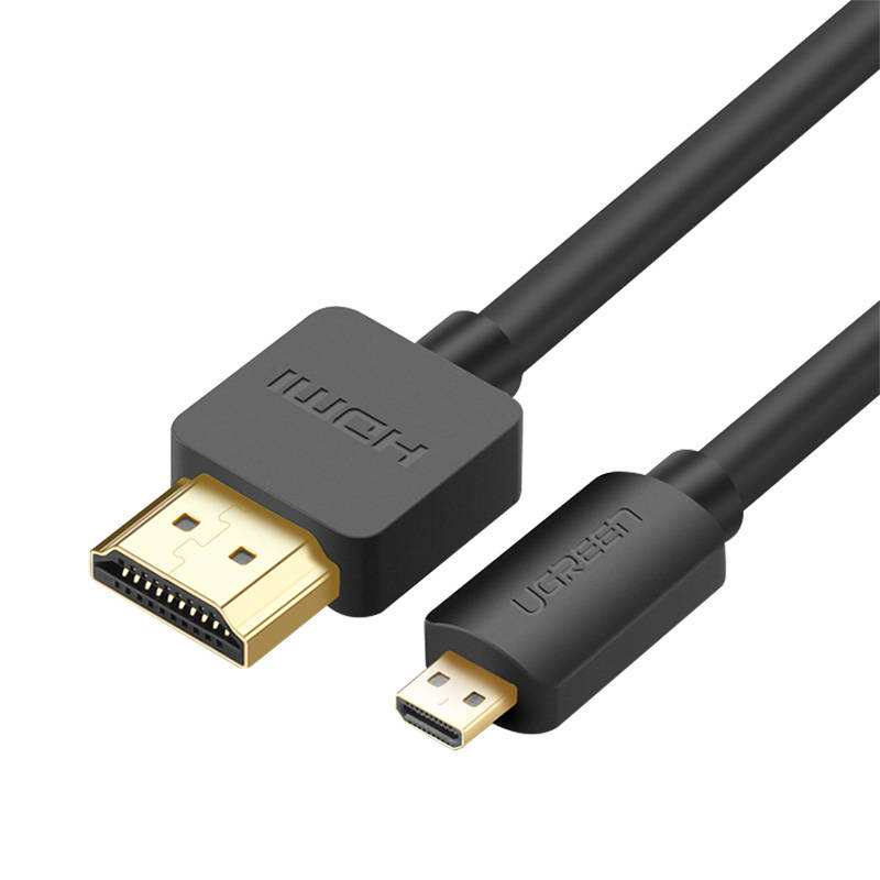 UGREEN HD127 Micro HDMI - HDMI Cable 4K 3D 1m (black)