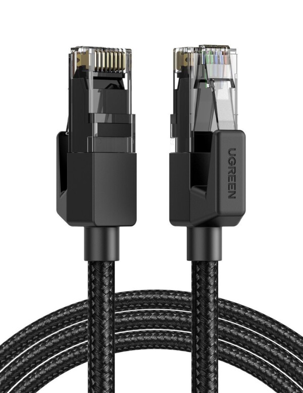 UGREEN NW135 Cat 6 U/UTP Braid Ethernet RJ45 Cable 1m (black)