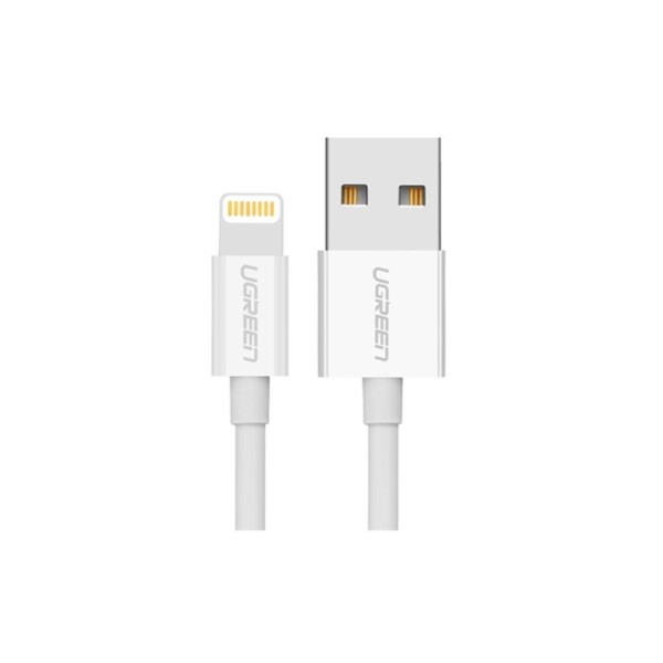 Niklovaný Lightning kabel UGREEN MFi 1m (bílý) cena