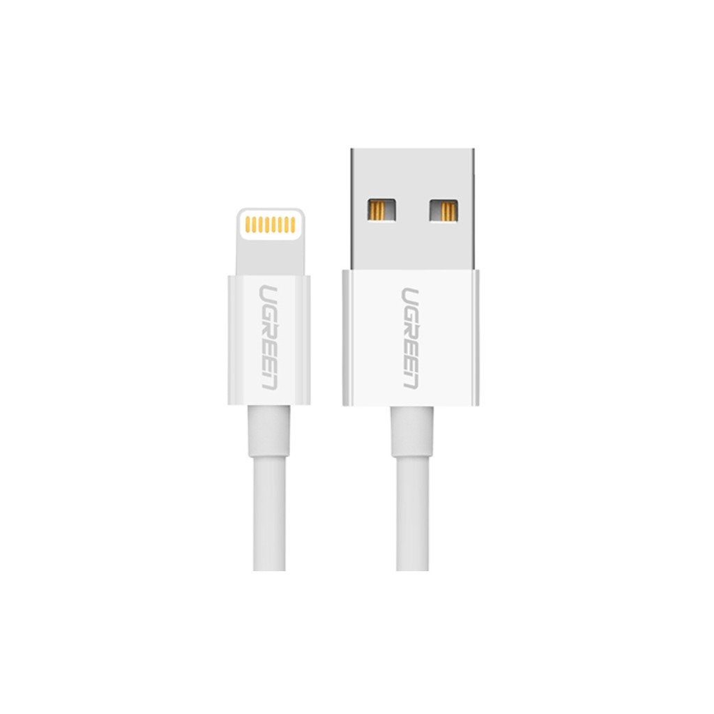 Niklovaný Lightning kabel UGREEN MFi 1m (bílý) cena