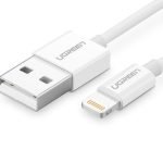 UGREEN Nickel plated Lightning Cable MFi 1m (white)