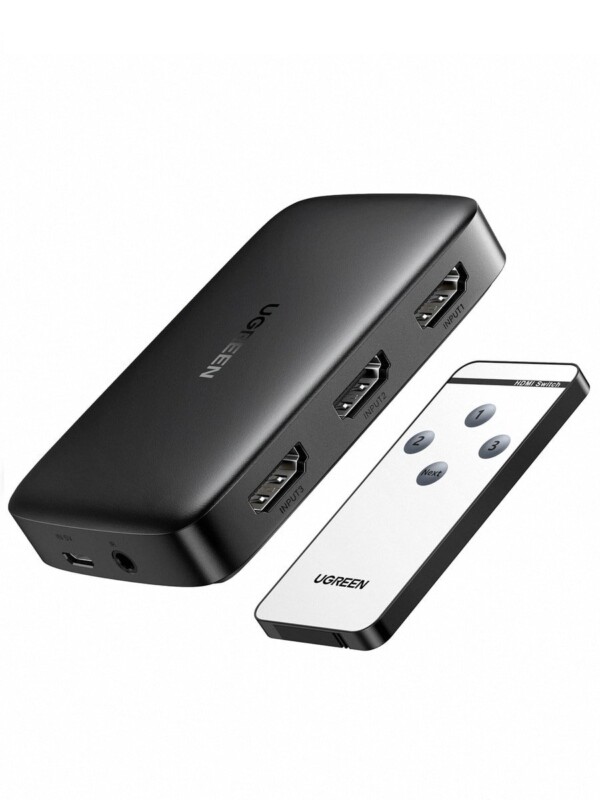 UGREEN Switch CM332 3in1 HDMI 1.4 4K 30 Hz (black)