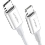UGREEN US264 Type C to Type C Cable, 60W, 2m (white)