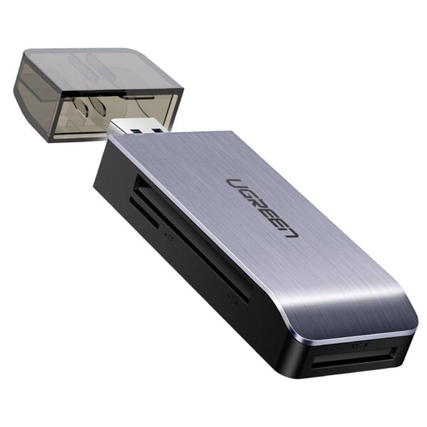 UGREEN USB Adapter 4 in1 card reader SD + microSD (silver) navod