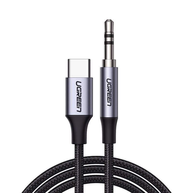 USB-C cable UGREEN CM450 to 3.5mm AUX mini jack