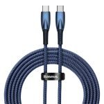 USB-C cable for USB-C Baseus Glimmer Series, 100W, 2m (Blue)