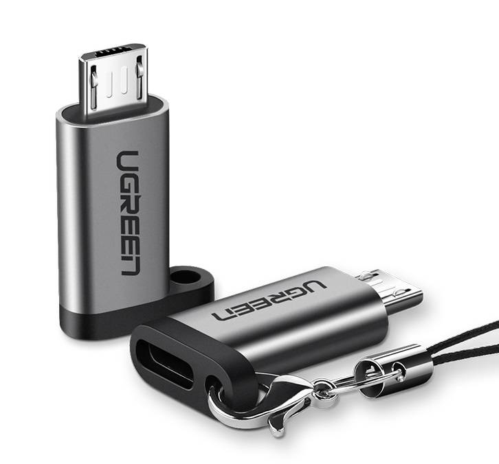 USB-C to Micro USB Adapter UGREEN US282 (Gray)