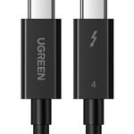 USB-C to USB-C Cable UGREEN US501, Gen3, 100W, 4K, 0.8m (Black)