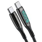 USB-C to USB-C cable BlitzWolf BW-TC23, with display, 100W, 0.9m (black)