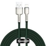 Kábel USB pre Lightning Baseus Cafule, 2,4 A, 2 m (zelený)