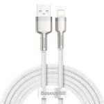 Kábel USB pre Lightning Baseus Cafule, 2,4 A, 2 m (biely)