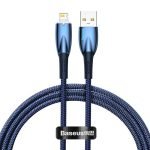 USB cable for Lightning Baseus Glimmer Series, 2.4A, 1m (Blue)