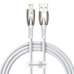 USB cable for Lightning Baseus Glimmer Series, 2.4A, 1m (White)