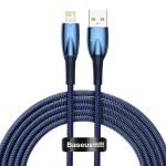 USB cable for Lightning Baseus Glimmer Series, 2.4A, 2m (Blue)