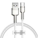 Kábel USB pre USB-C Baseus Cafule, 66 W, 1 m (biely)