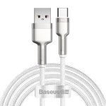 Kábel USB pre USB-C Baseus Cafule, 66 W, 2 m (biely)