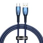 USB cable for USB-C Baseus Glimmer Series, 100W, 1m (Blue)