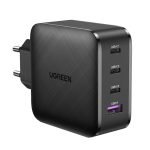 Wall charger GaN UGREEN CD224, 3x USB-C, 1x USB, Power Delivery 3.0, GaN, 65W (black)