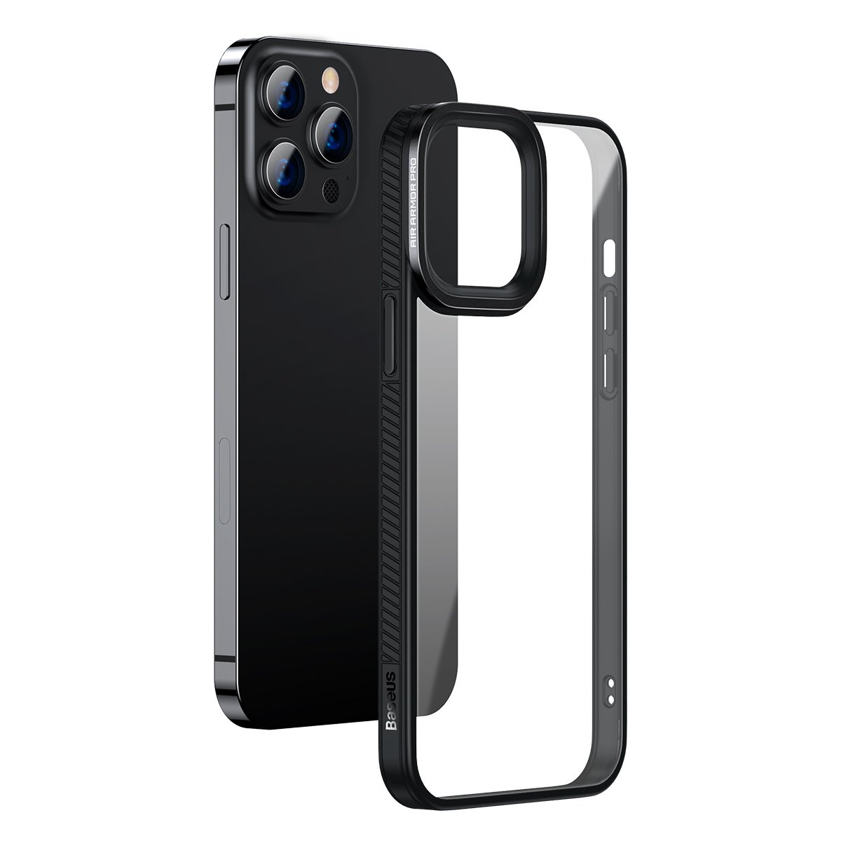 Baseus Crystal Transparent Case for iPhone 13 Pro Max (black) cena