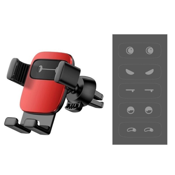 Baseus Cube Gravitational car holder on ventilation grid (Red) navod
