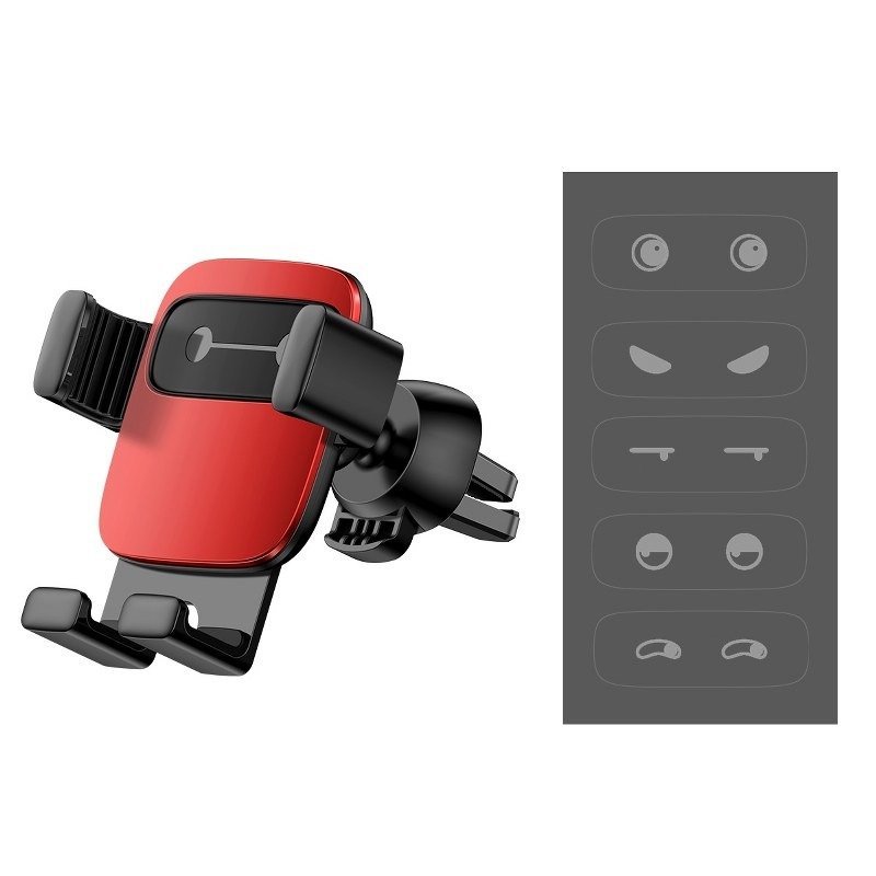Baseus Cube Gravitational car holder on ventilation grid (Red) navod