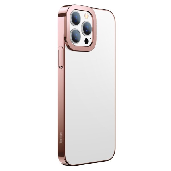 Baseus Glitter Transparent Case for iPhone 13 Pro Max (pink) cena