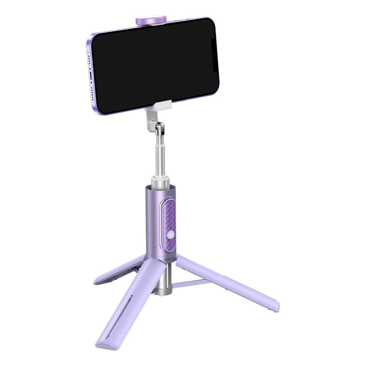 Baseus Traveler Bluetooth Tripod Selfie Stick (purple) navod
