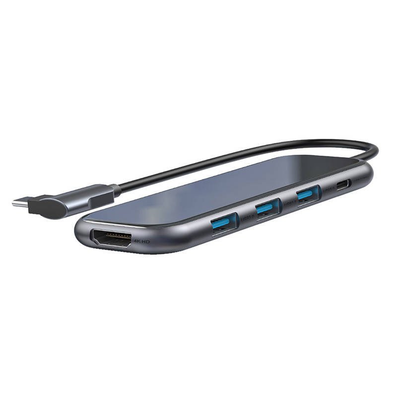 Baseus Hub Adapter 5in1 USB-C to 3x USB 3.0 + HDMI + USB-C PD cena