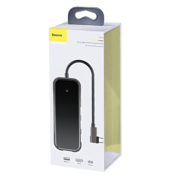 Baseus Hub Adapter 5in1 USB-C to 3x USB 3.0 + HDMI + USB-C PD navod