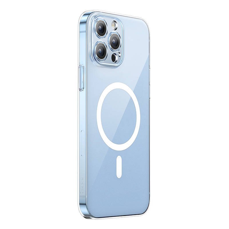 Phone case Baseus Magnetic Crystal Clear for iPhone 14 Pro (transparent) with all-tempered-glass screen protector and cleaning kit cena