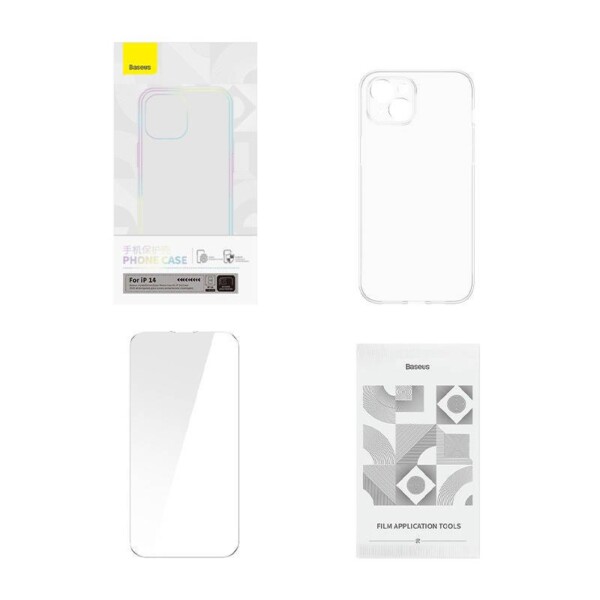 Clear Phone Case Baseus for iP 14 Crystal Series navod