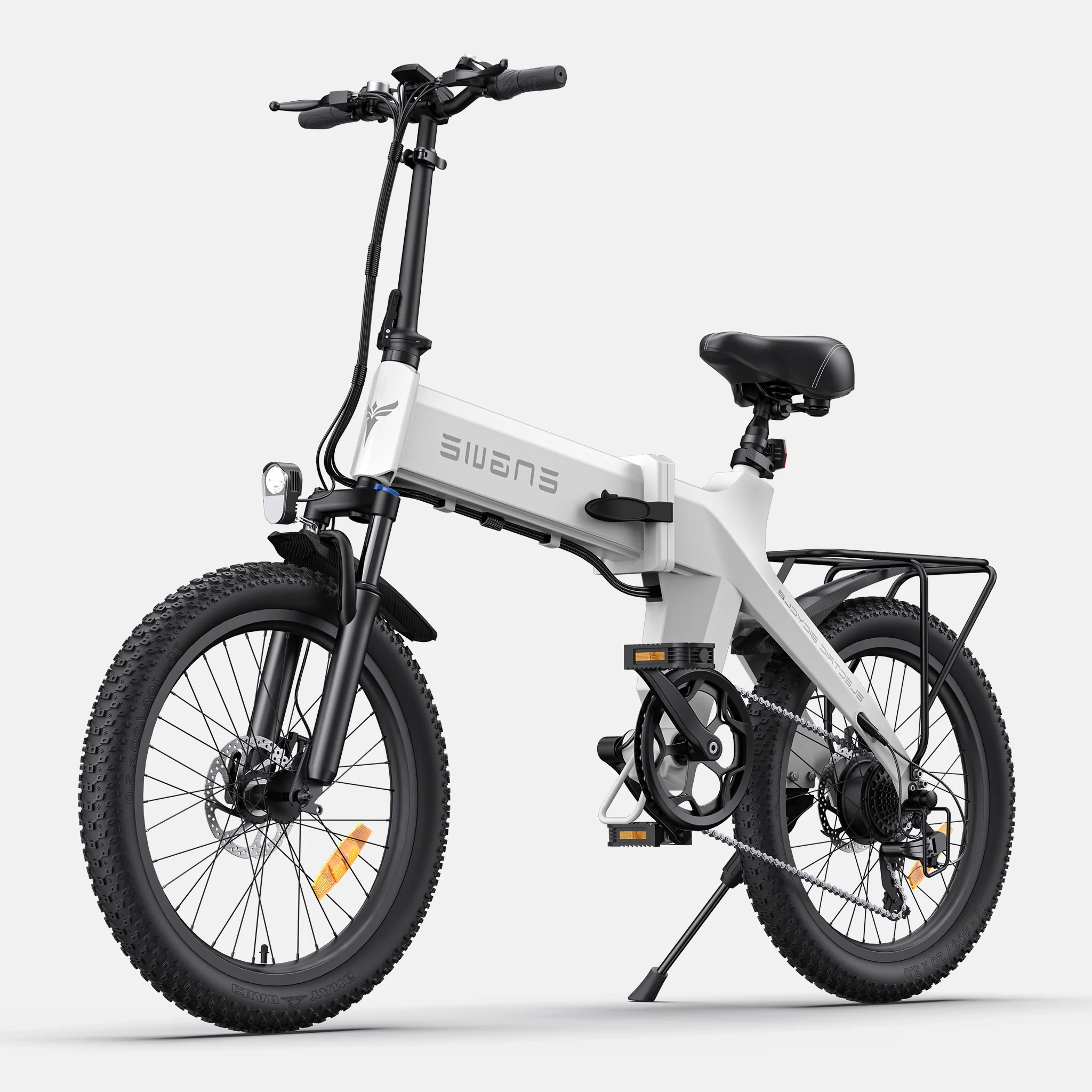 Engwe C20 Pro - Elektrický skladací bicykel - Biely