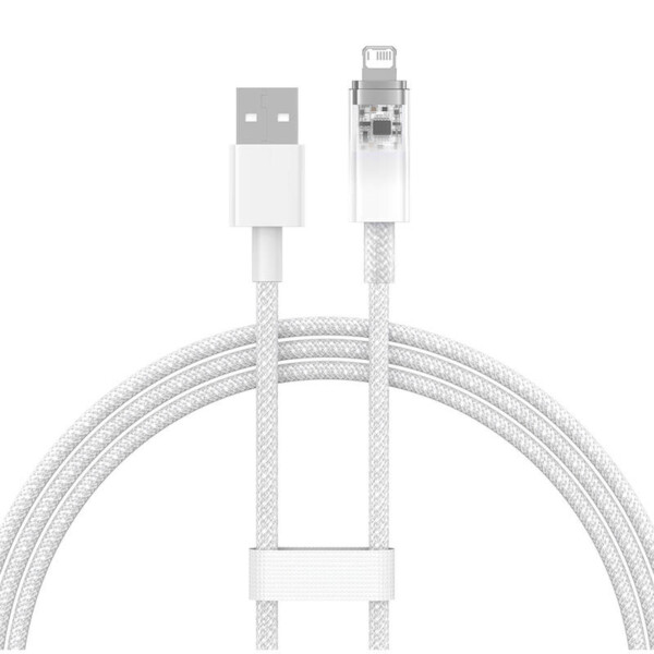 Fast Charging Cable Baseus Explorer 2.4A 1M (white) navod