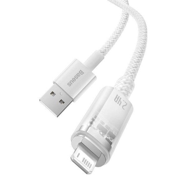 Fast Charging Cable Baseus Explorer 2.4A 1M (white) distributor