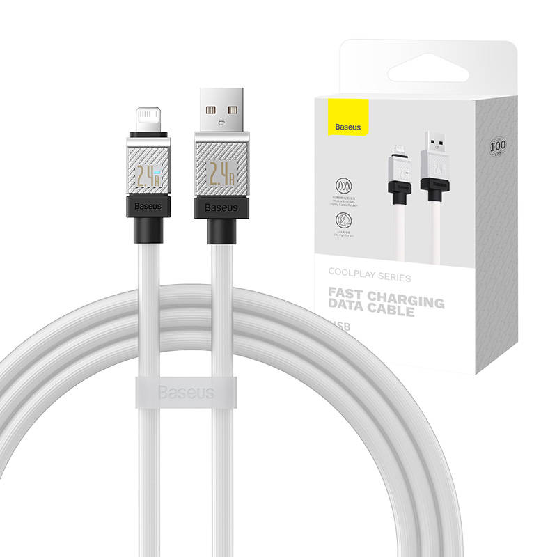 Fast Charging cable Baseus USB-A to Lightning Coolplay Series 1m