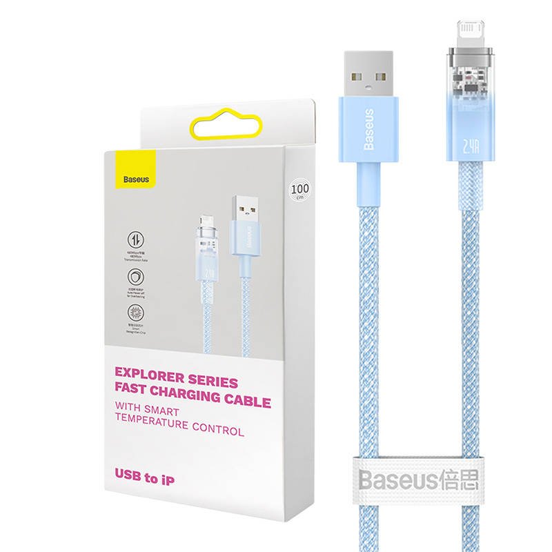 Fast Charging cable Baseus USB-A to Lightning Explorer Series 2m