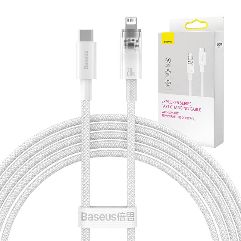 Fast Charging cable Baseus USB-C to Lightning Explorer Series 2m