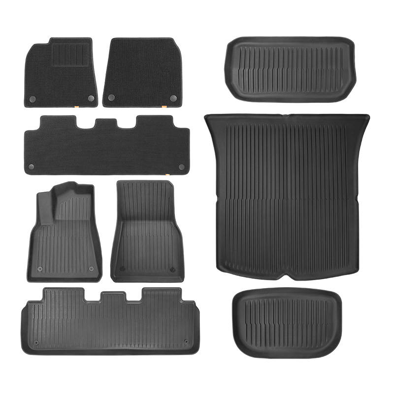 9-Piece Floor Mat for Tesla Baseus T-Space Series (black Polypropylene) cena