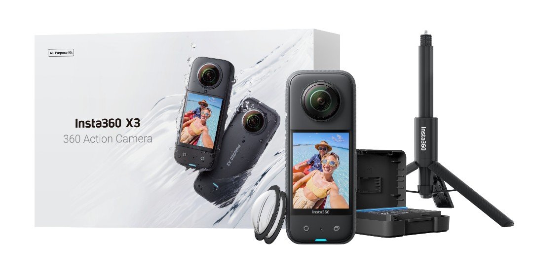All-Purpose Kit with Camera Insta360 X3 cena