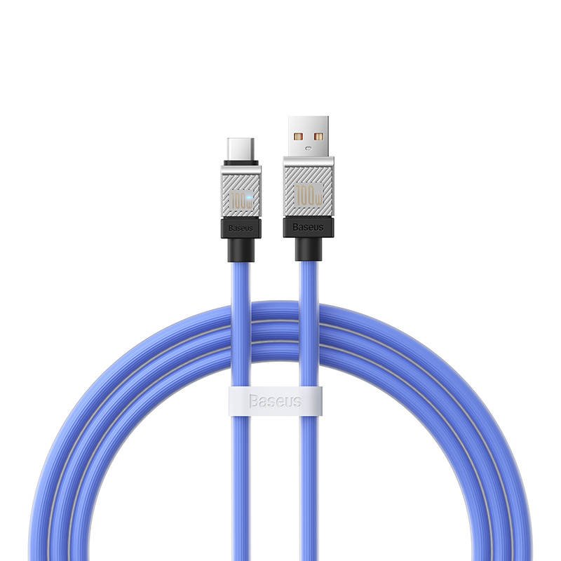Cable USB do USB-C Baseus CoolPlay 100W 1m (blue) navod