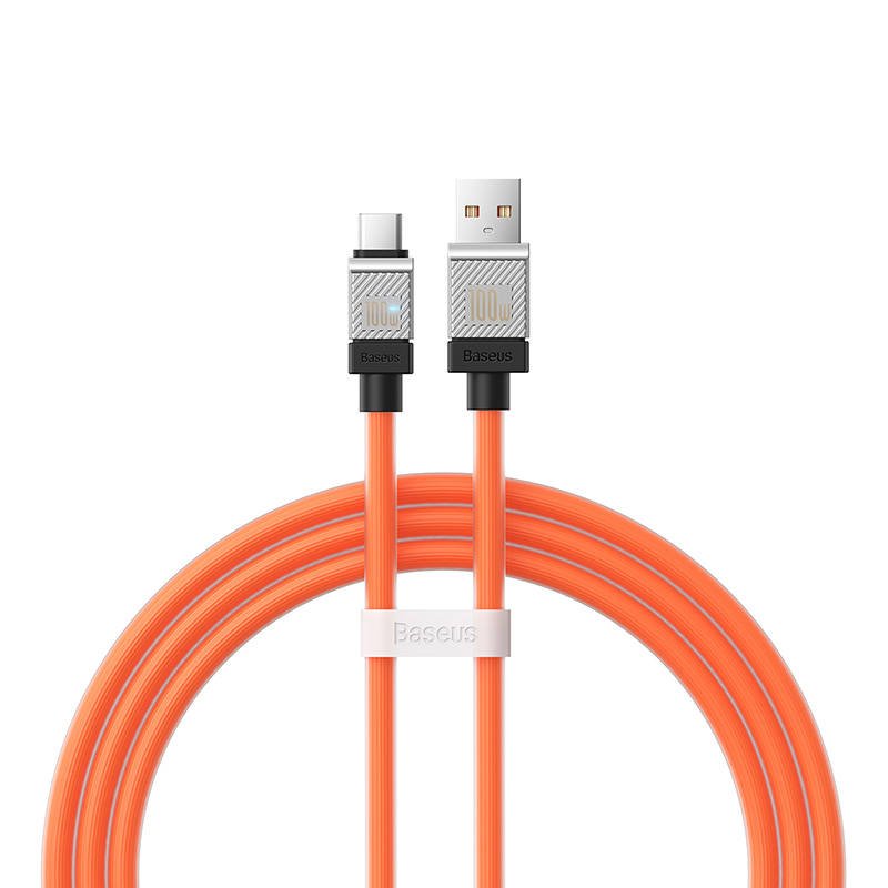 Cable USB do USB-C Baseus CoolPlay 100W 1m (orange) navod