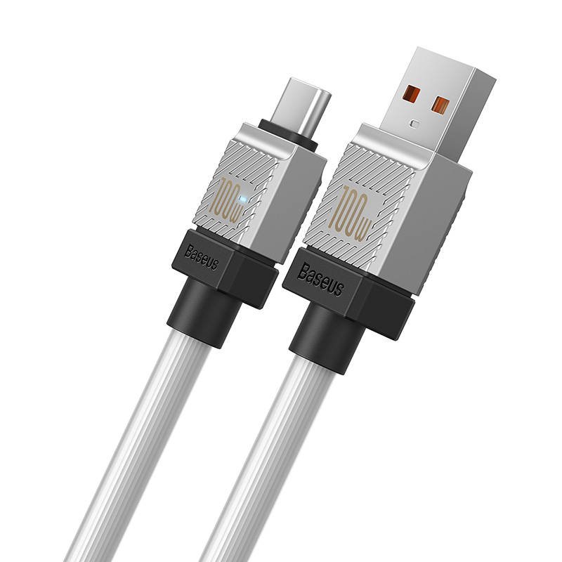 Cable USB do USB-C Baseus CoolPlay 100W 1m (white) sk