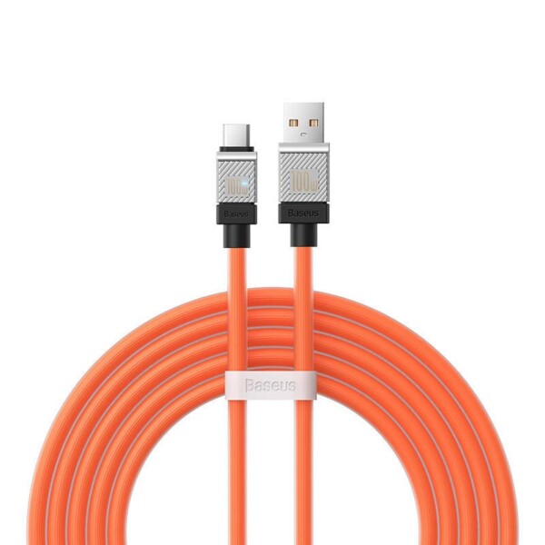 Cable USB do USB-C Baseus CoolPlay 100W 2m (orange) navod