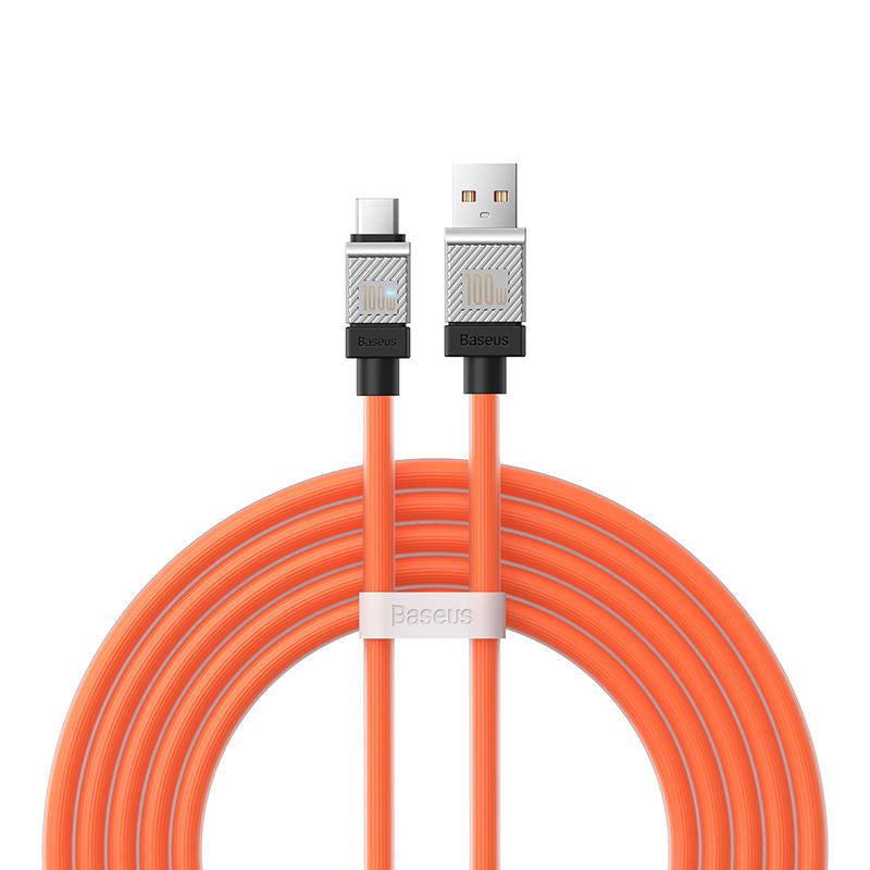 Cable USB do USB-C Baseus CoolPlay 100W 2m (orange) navod