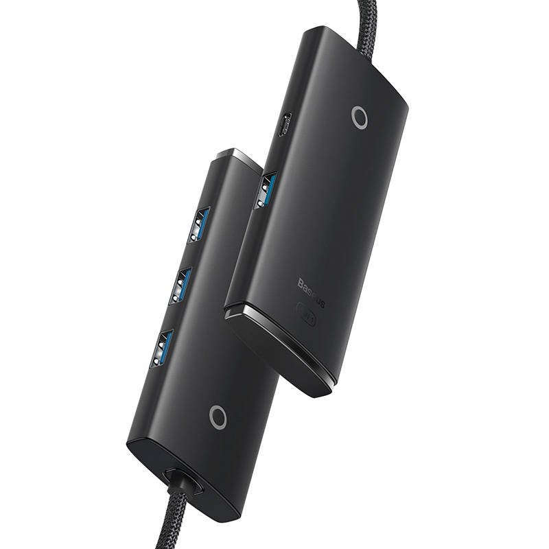 HUB Adapter 4-Port USB Baseus OS-Lite 25cm (Black) distributor