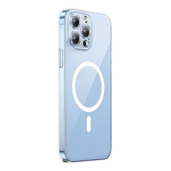 Phone case Baseus Magnetic Crystal Clear for iPhone 13 Pro Max (transparent) with all-tempered-glass screen protector and cleaning kit cena