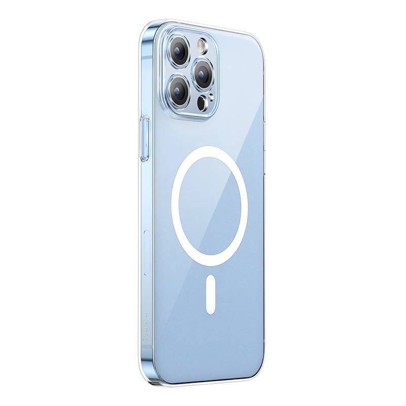 Phone case Baseus Magnetic Crystal Clear for iPhone 13 Pro Max (transparent) with all-tempered-glass screen protector and cleaning kit cena