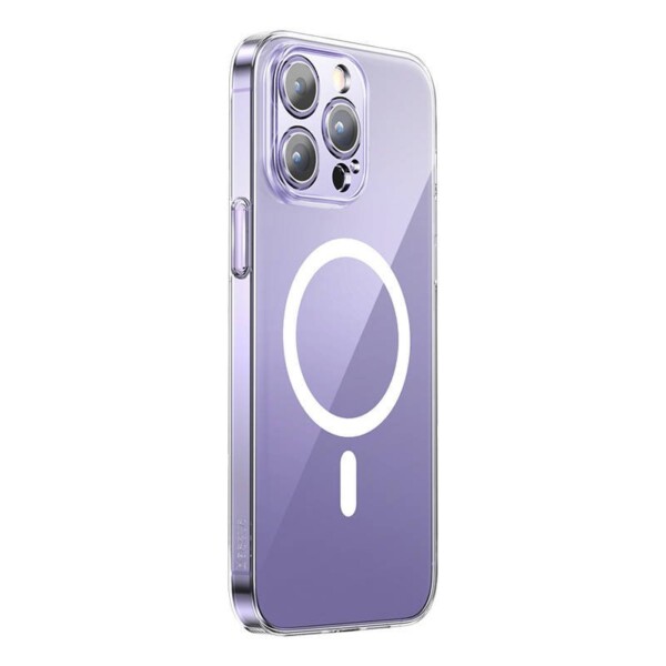 Phone case Baseus Magnetic Crystal Clear for iPhone 14 Pro Max (transparent) with all-tempered-glass screen protector and cleaning kit cena